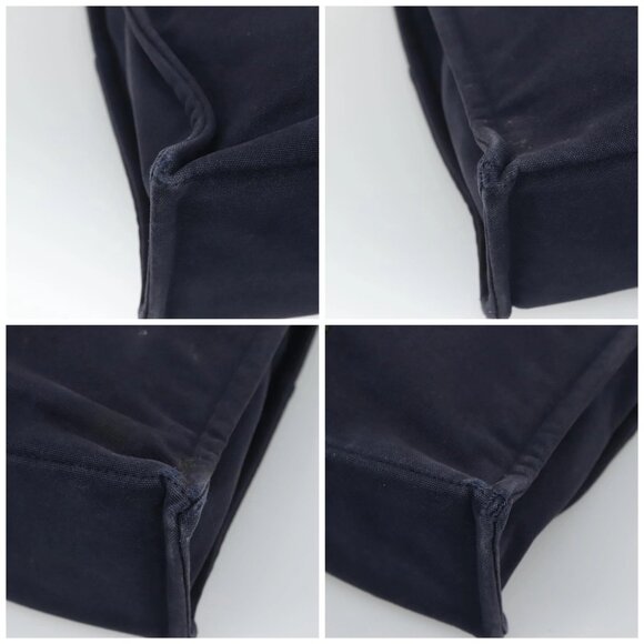 HERMES Fourre Tout MM Hand Bag Canvas Navy Auth ti2836 - Picture 16 of 16